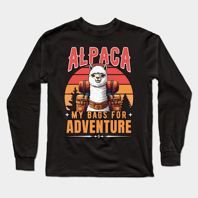 Adventure Ready Alpaca Long Sleeve T-Shirt by Annabelhut